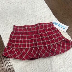 ♥️♥️🎁Carter's Red and White Plaid Baby Skirt